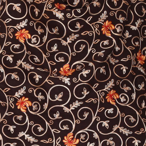 Women's Aari Embroidered Wool Stole